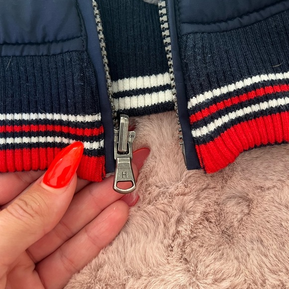 BOYS TOMMY HILFIGER reversible BOMBER JACKET size 4-5 - Picture 7 of 10